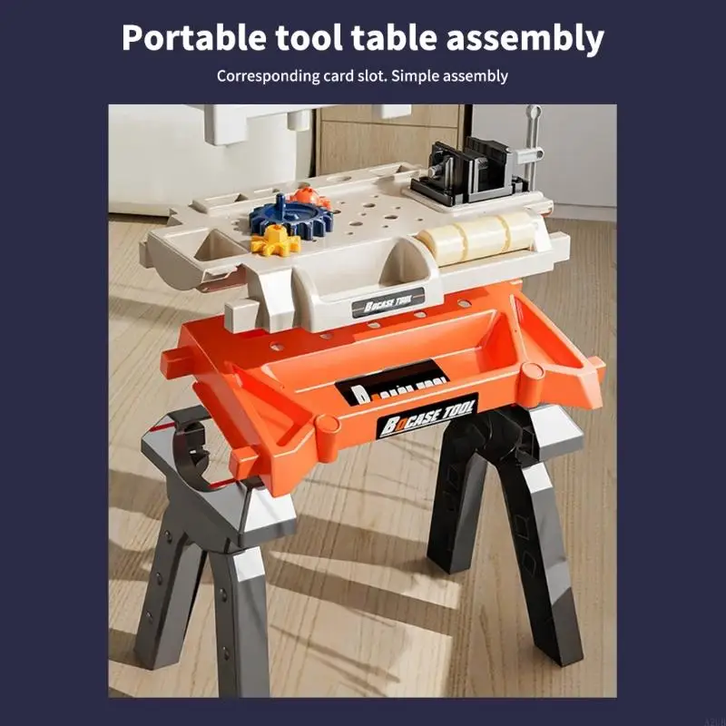 معدات إصلاح التظاهر المهنية 90 قطعة مجموعة اللعب الهندسية للأطفال خطة تخزين كثيفة لعبة تطوير المهارات الحركية A2UB