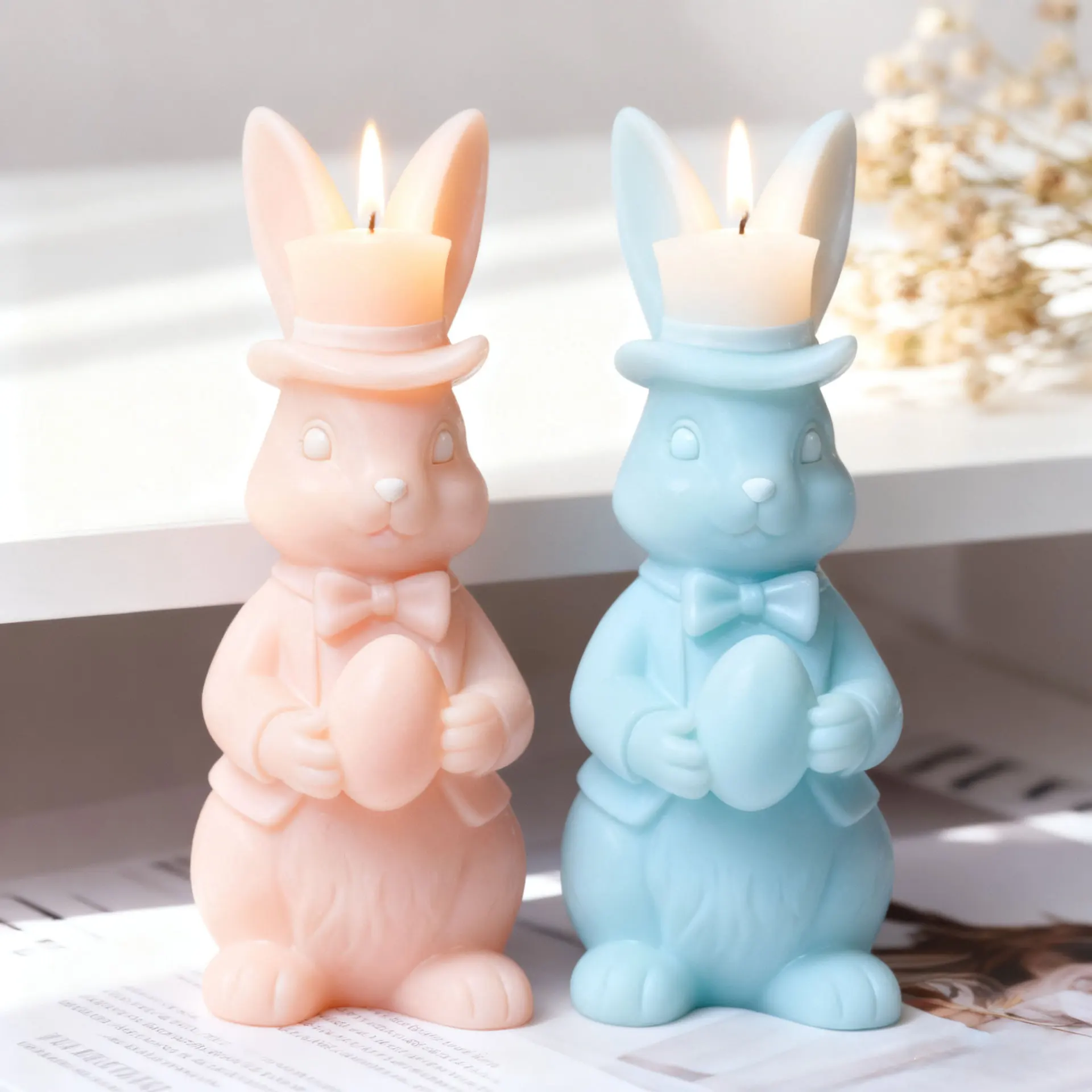 Bunny Candle Silicone Mold 2