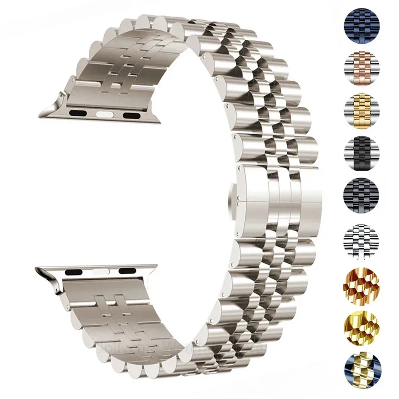 

Steel Strap for Apple Watch Ultra Band ultra 49mm 40mm 44mm Metal 38mm 42 38 IWatch Series 10 9 8 7 6 SE 5 4 45mm 41mm 46mm