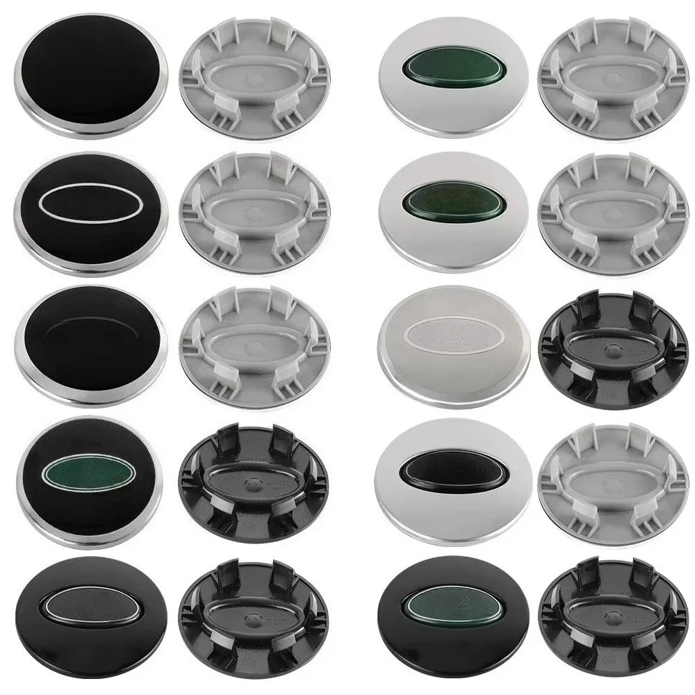 qqq 4pcs 62mm Car Styling Car Wheel Center Hub Cap Covers Badge Landrover SVR Discovery Velar Evoque Range Rover L322 L405 L320