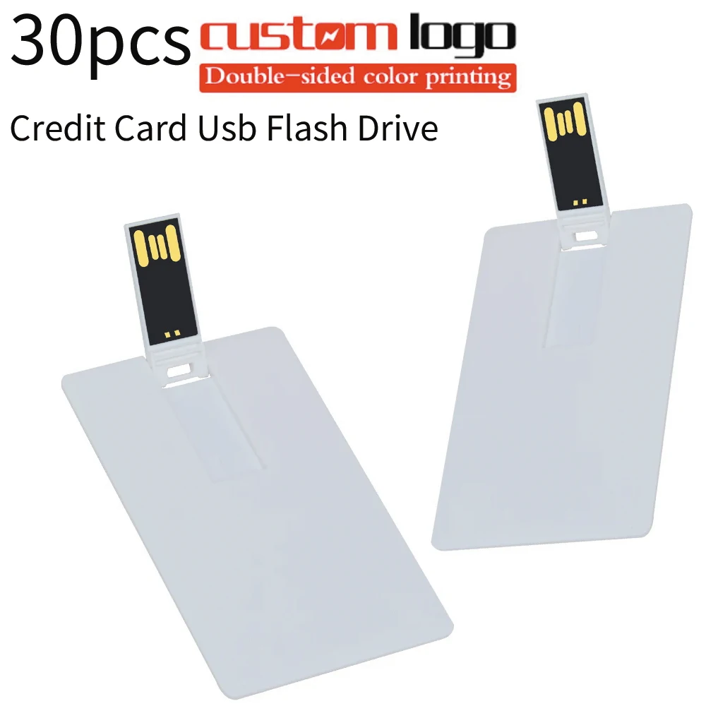 

10pcs/lot usb flash Credit Card Usb Flash Drive 4GB 8GB Pen Drive 16GB Memory Stick U Disk 32GB 64GB Pendrive cle Usb Free Shipp