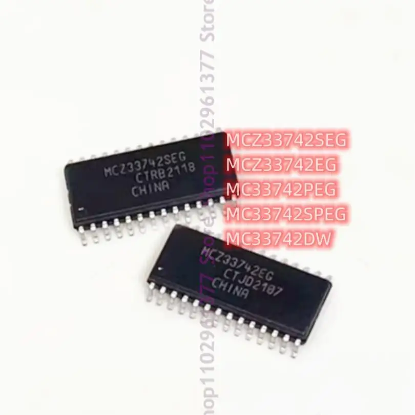 10pcs New MCZ33742SEG MCZ33742EG MC33742PEG MC33742SPEG MC33742DW SOP-28 Ignition driver chipvulnerable chip