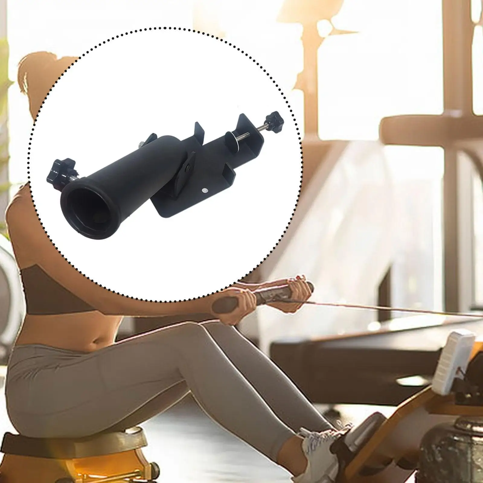 

Attachment for Barbell with Clamp Support for Deadlifts Lumberjacks Presses
