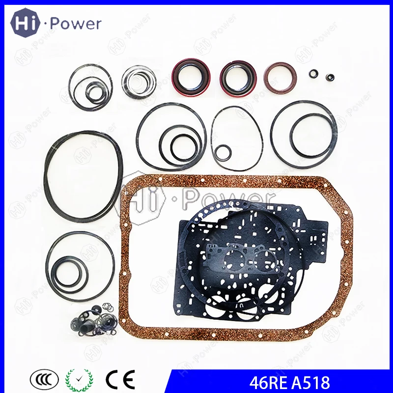 46RE A518 Transmission Clutch Seal Rebuild Repair Kit For DAKOTA DODGE CHEROKEE DURANGO DAKOTA Gearbox Overhaul Kit