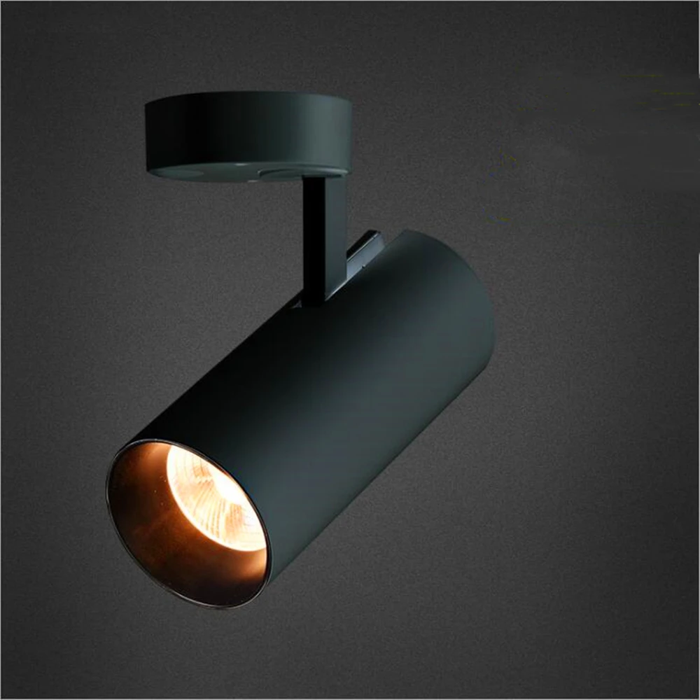 7W Spotlight Led Surface Mounted Nordic Style 360 Rotating Ceiling Ceiling Installation Family Store Ceiling Lights