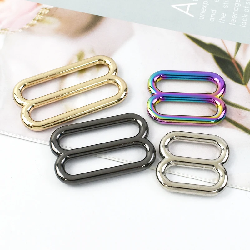 

5/10Pcs 20-38mm Metal Tri-Glide Buckle O Ring Bag Strap Adjustment Buckles Backpack Shoulder Strap Connect Hook DIY Accessories