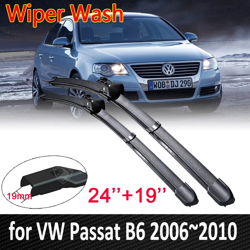 for Volkswagen VW Passat B6 2006~2010 Car Wiper Blade 3C Front Windscreen Window Brushes Wipers Car Accessories 2007 2008 2009