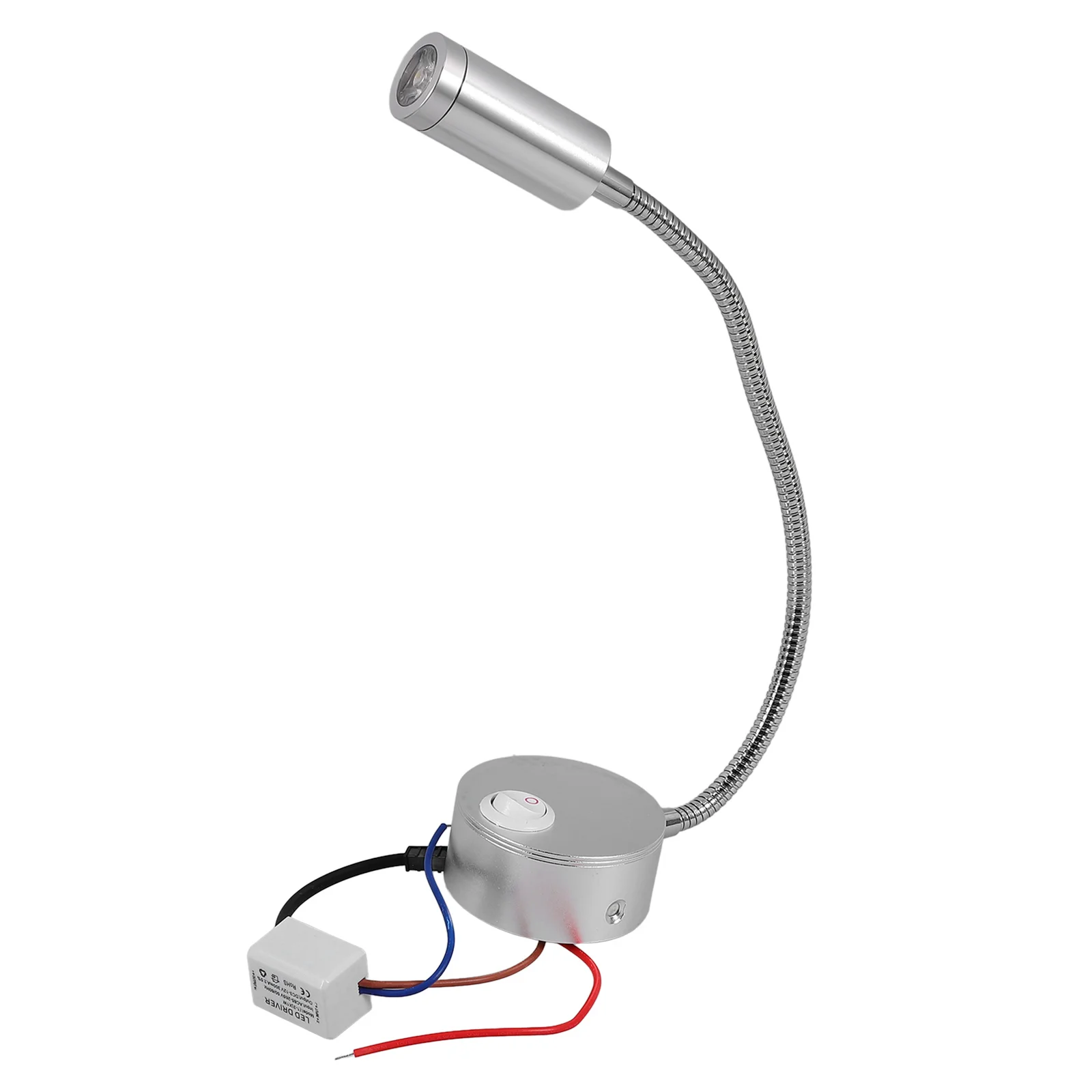 

3W LED Wall Light Aluminum Warm White 360-Degree Flexible Arm Reading Lamp Bedside Light for Bedroom Study Desk