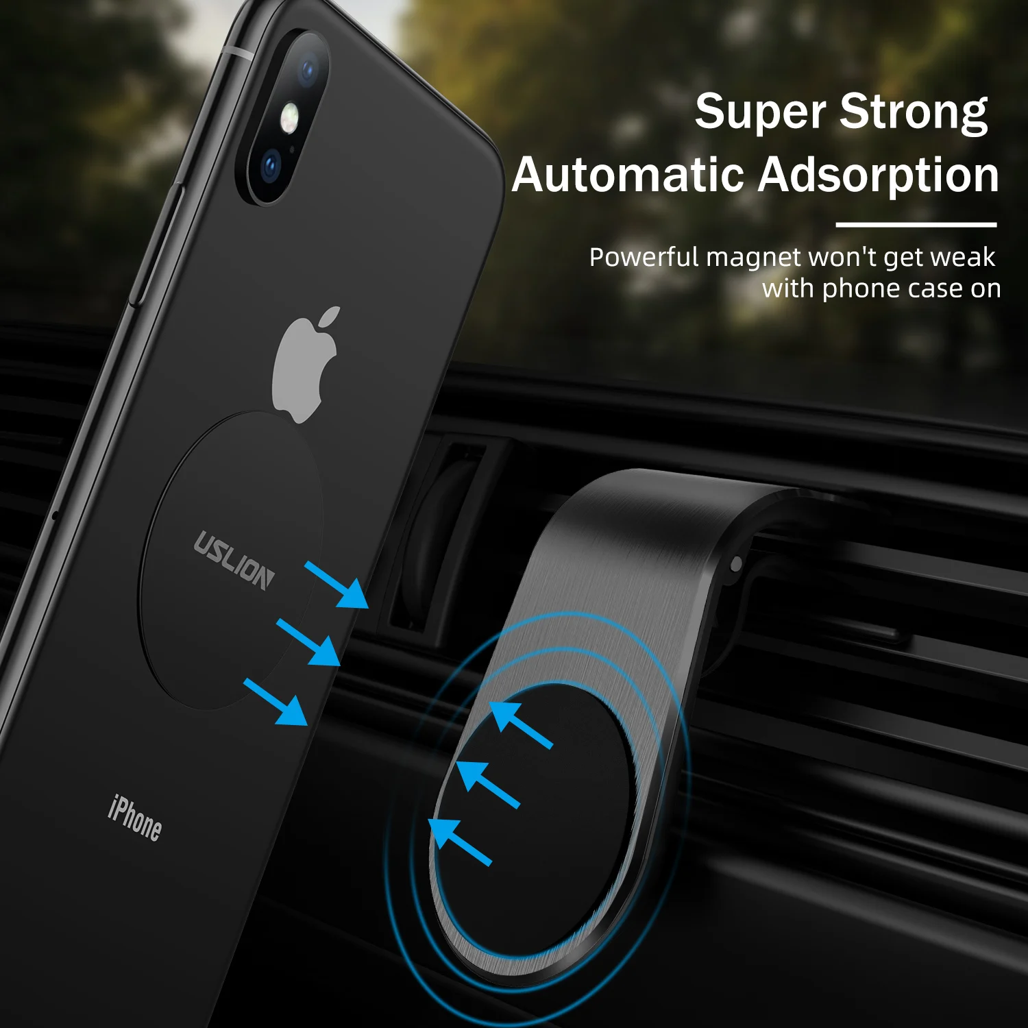 USLION Magnetic Metal Plate For Car Phone Holder Universal Iron Sheet Sticker Stand Mobile Phone Mount Accessories 1/2/4PCS