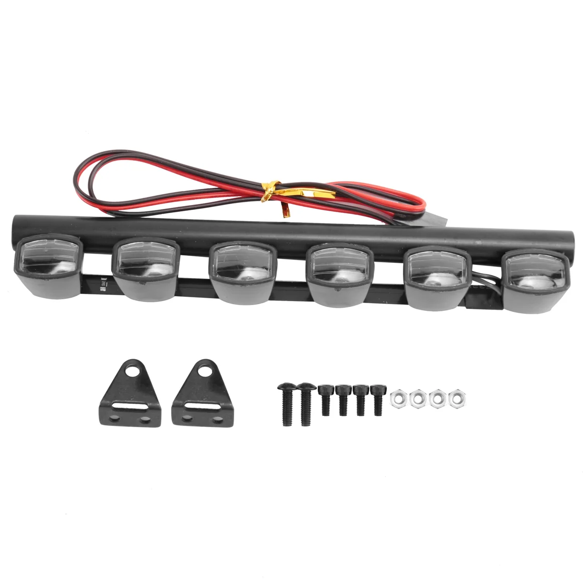 RC Car Light Bar Kit 6 LEDs Body Shell Roof Lights for 1/10 RC Crawler Car Truck