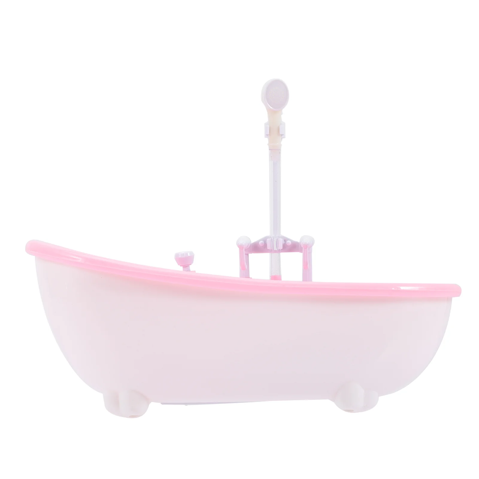 

Spray Tub Toys Mini Bathtub Kids Pretend Play Miniature Accessory Sprayer Electric Plastic Model