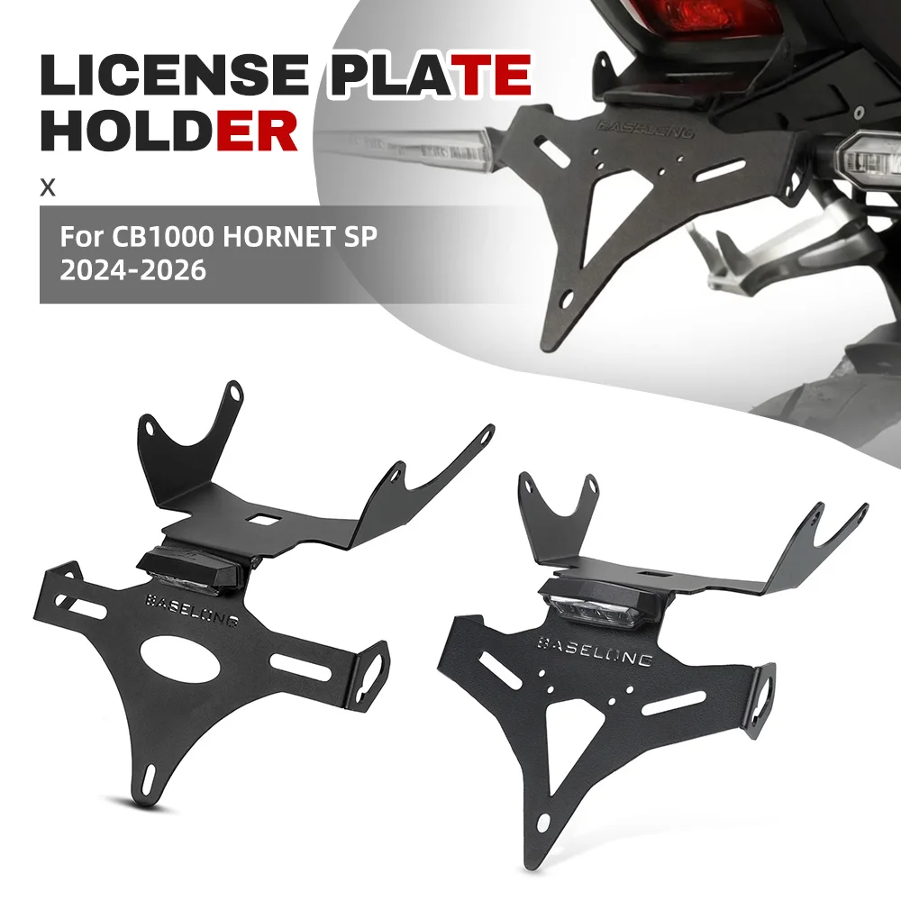

CB 1000 Rear Tail Tidy License Plate Holder With LED Light For Honda CB1000 HORNET SP 2024 2025 2026 Fender Eliminator Bracket