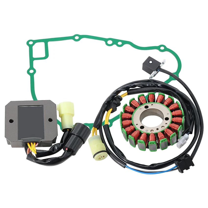 For Kawasaki KVF300 Prairie 300 2WD 4WD ATV Charging System Kit Stator Assy Voltage Regulator Generator Gasket OEM 21066-0047