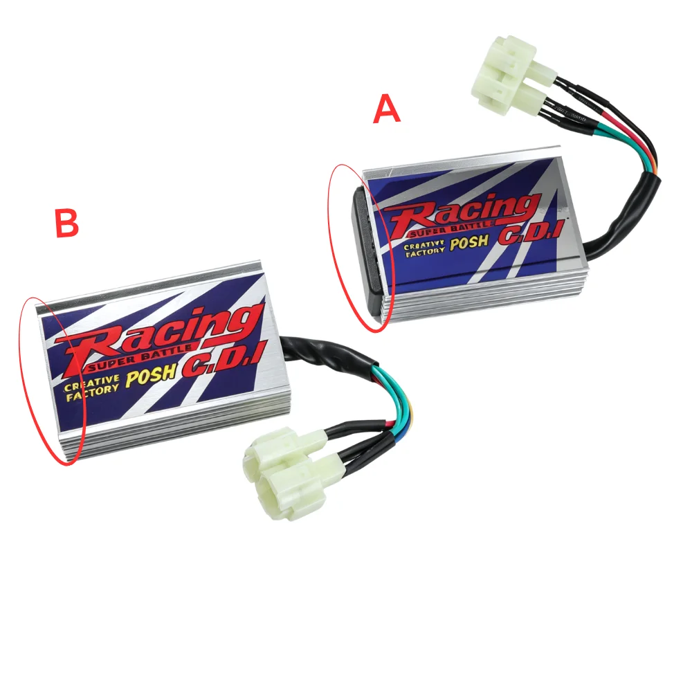 Caja de encendido digital CDI de carreras AC de 6 pines GY6, CDI de carreras AC de alto rendimiento para motor CG125‑CG250, motocicleta de cross, ATV, Quad.