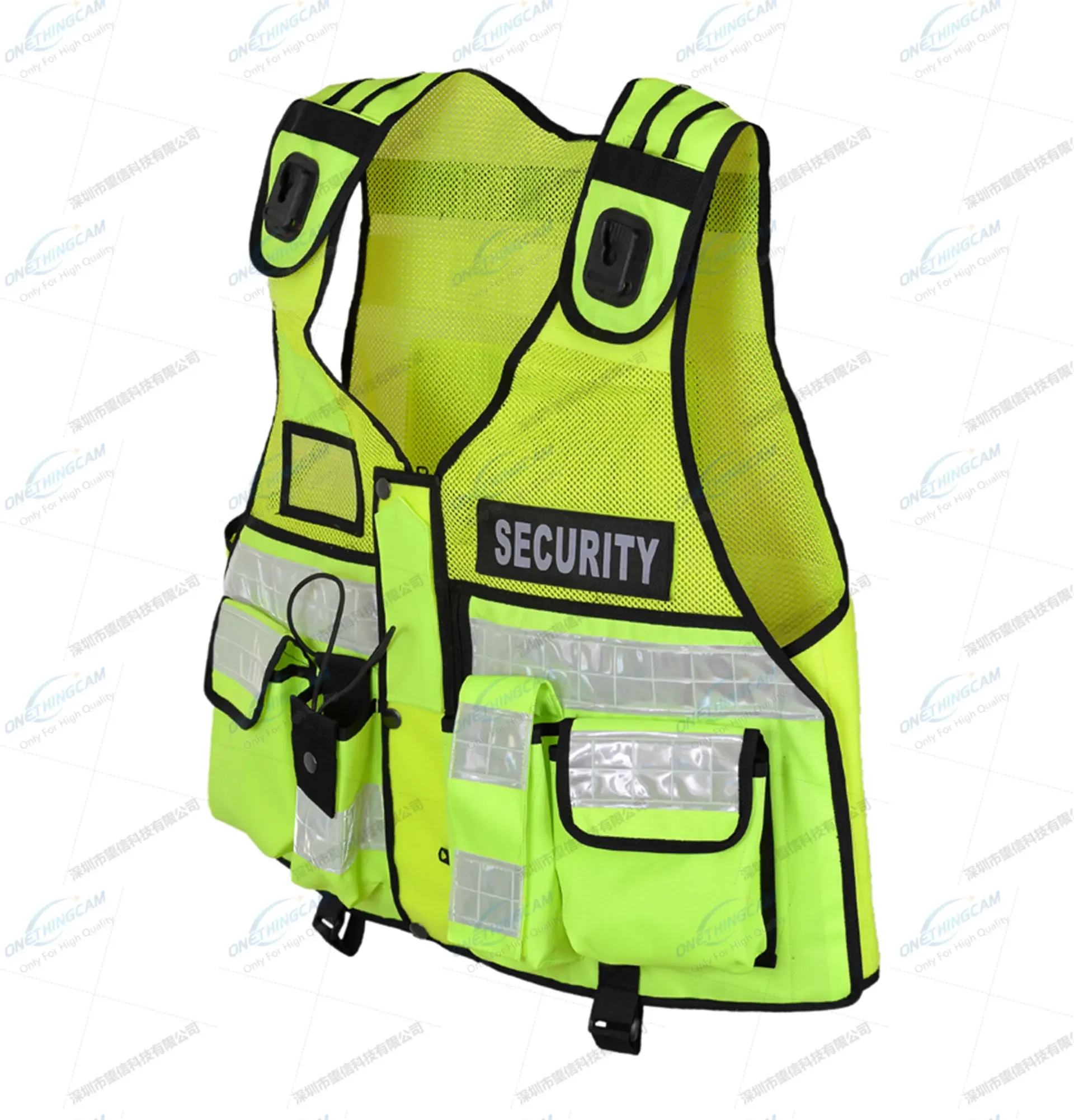 Hi Viz  Tactical Vest Security Reflective Safety Vest With For Enforcement  With Pockets Tactical Vest(Green)