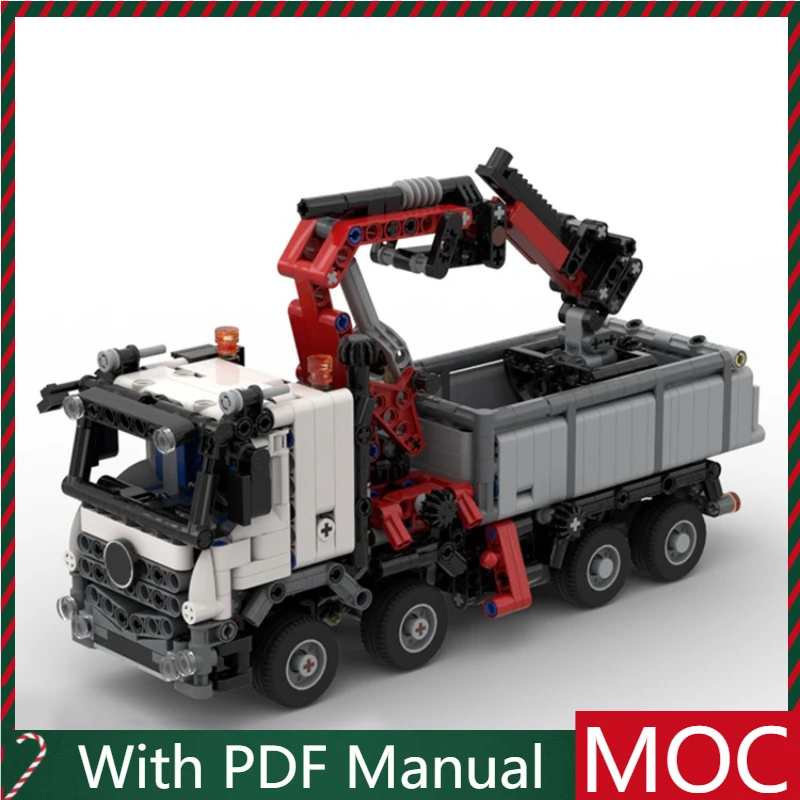 

1069 шт., высокотехнологичный инженерный кран, модель грузовика, строительные блоки, технология сборки, кирпичи, игрушки, детский образовательный подарок на день рождения