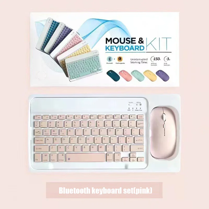 Nieuwe Bluetooth Toetsenbord Kit Voor Ios Android Windows Voor Ipad Keyboard Air Wireless Keyboard Muis Voor Xiaomi Apple Huawei Tablet