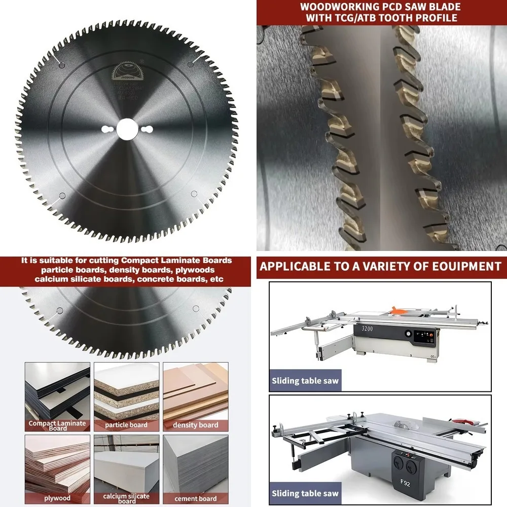 300mm 12 Inch PCD Saw Blade for Cutting White Hot Pressed Board, OEM Support from Foshan, High Precision & Durable