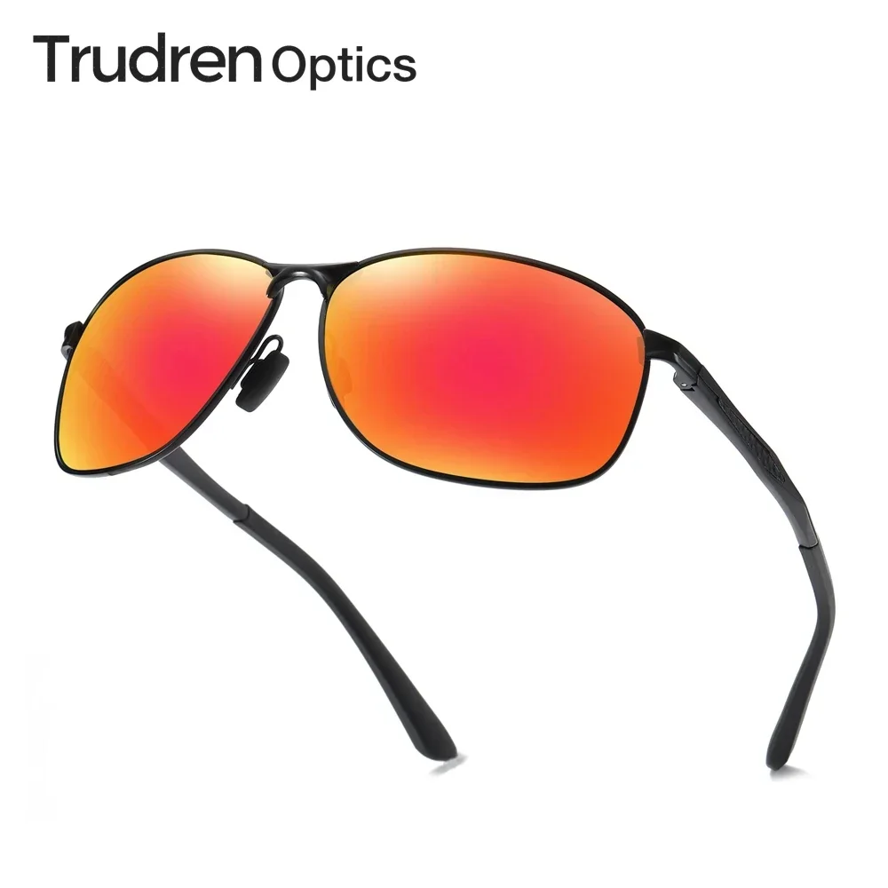 

Trudren Men's Metal Frame Oval Sunglasses for Man Sports Sun Glasses UV400 Polarized Driving Sunglass Fishing Eyewear 1537