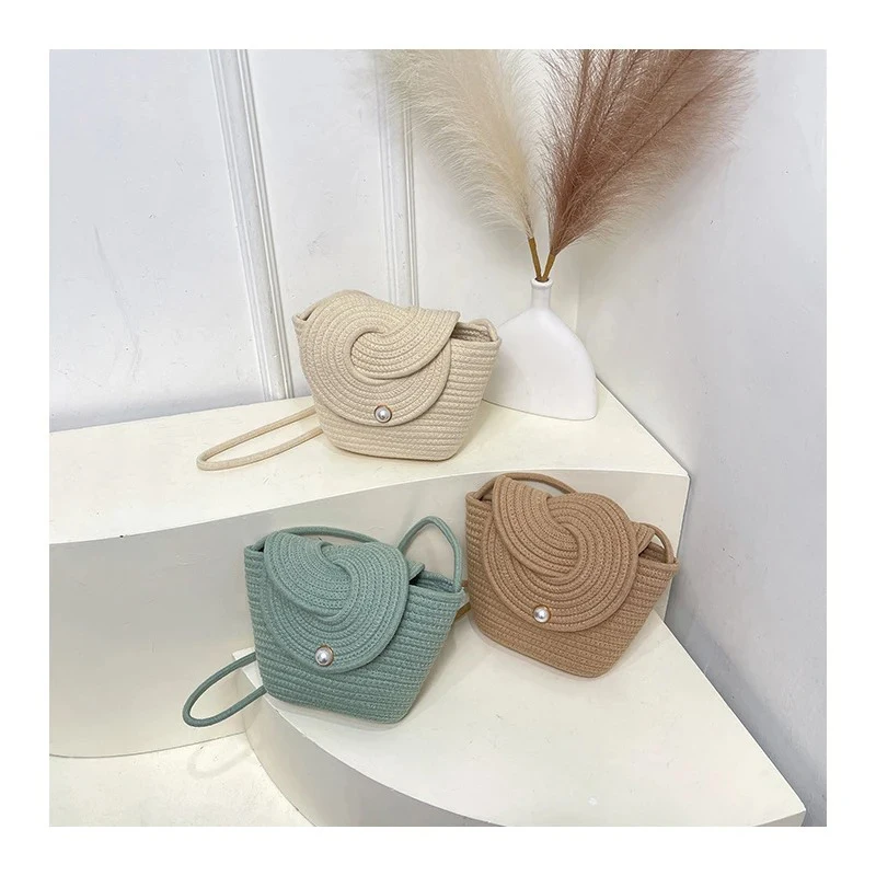 Лето 202, модная вязаная сумка ручной работы, универсальная сумка через плечо, сумка для пляжного отдыха в стиле INS