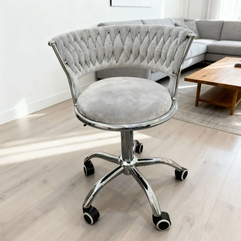 Makeup chair Home bedroom Book table chair Computer chair Backrest Simple desk stool