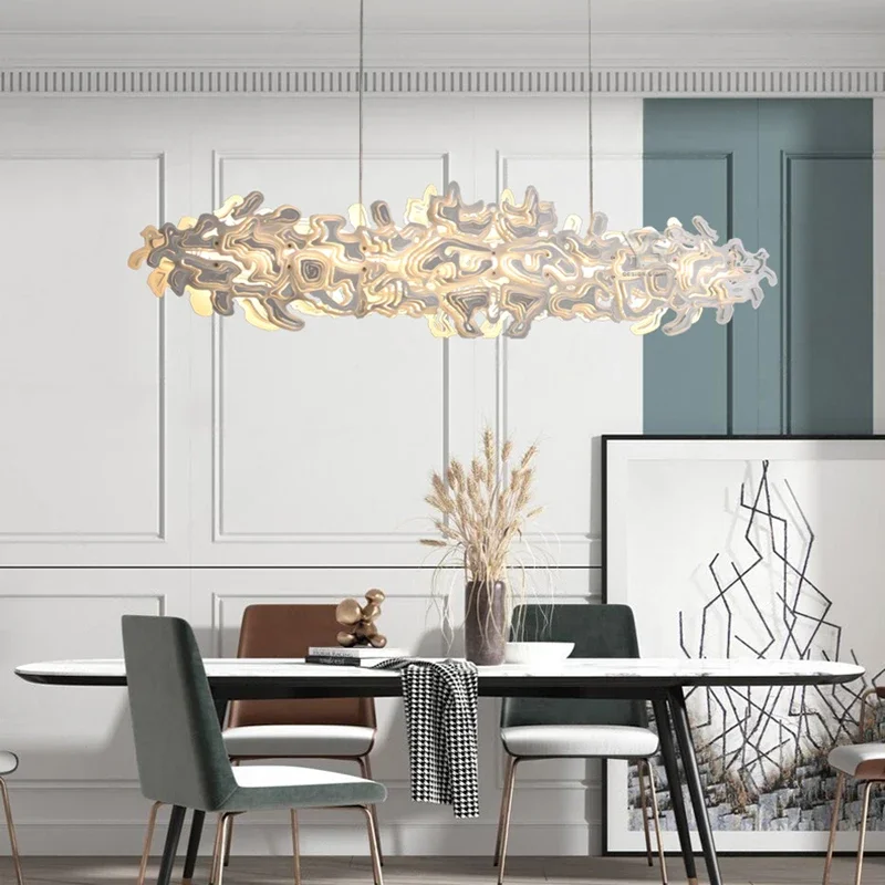 

Modern Designer Glazing White Led Pendant Light Living Dining Room Chandelier Lighting Home Decor Kitchen Hanging Lamp Luminaire