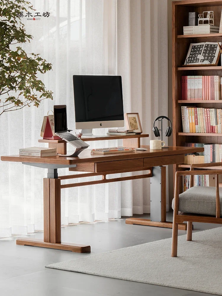 

Электрический подъемный стол. Умный детский учебный стол. Подъемный стол для киберспорта. Домашний стол из цельного дерева.