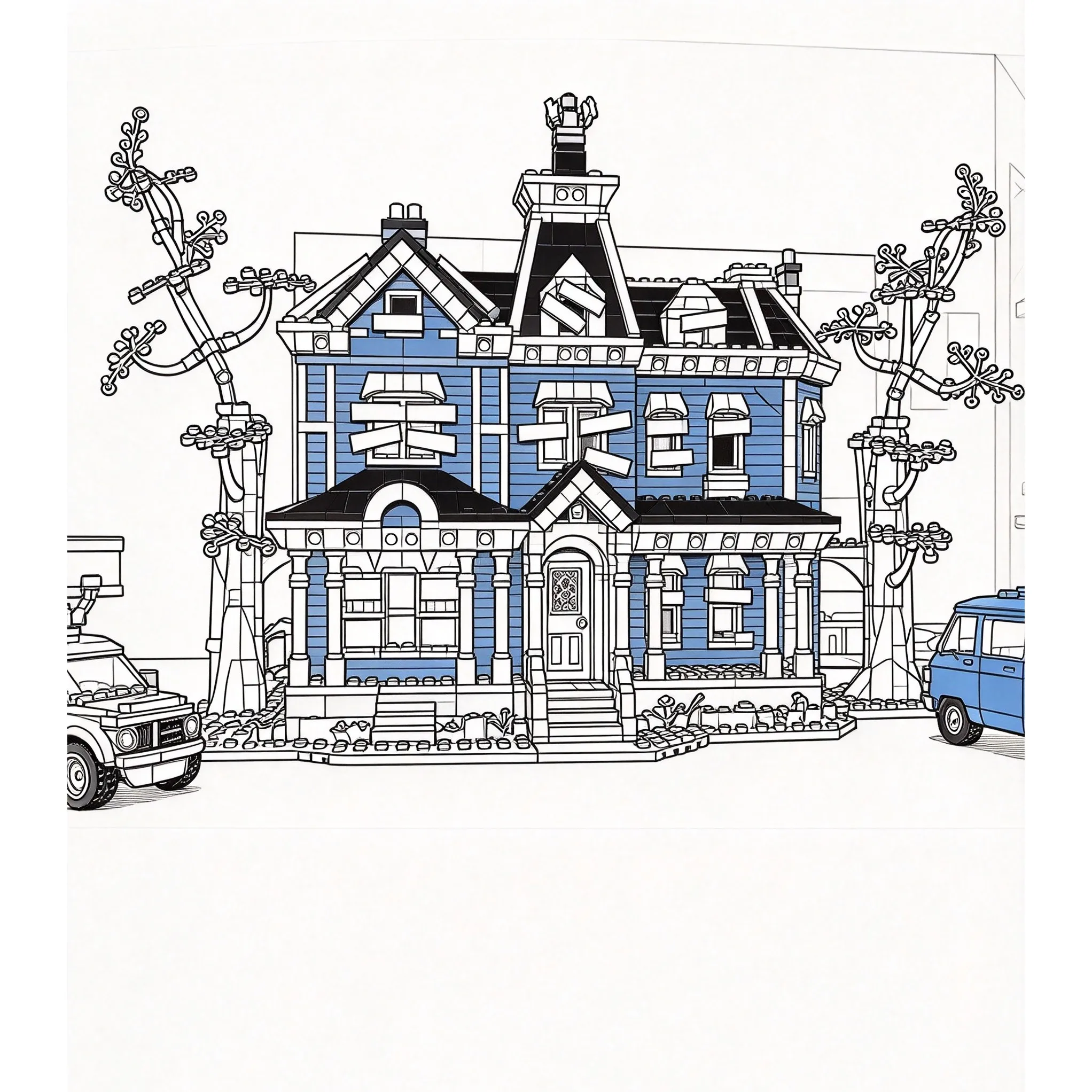 2026 Hot Movie Creel House Building Blocks 2593pcs Model Building Kits Assemble Toys for Home Decor Adults Gifts