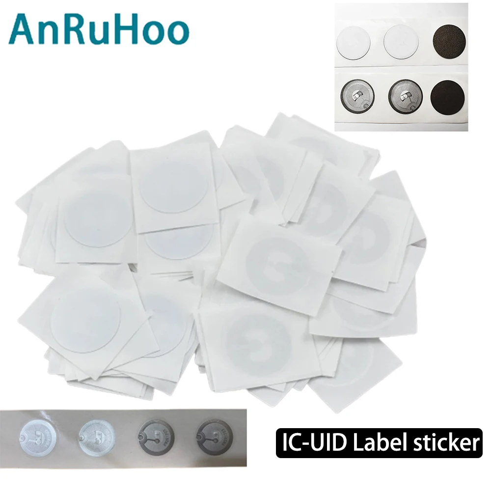 5/10/20pcs Uid Variable Sticker Rfid Tag Repeatable Erasable 13.56mhz 0 Sector Writable Laber Clone Badge Token Copy