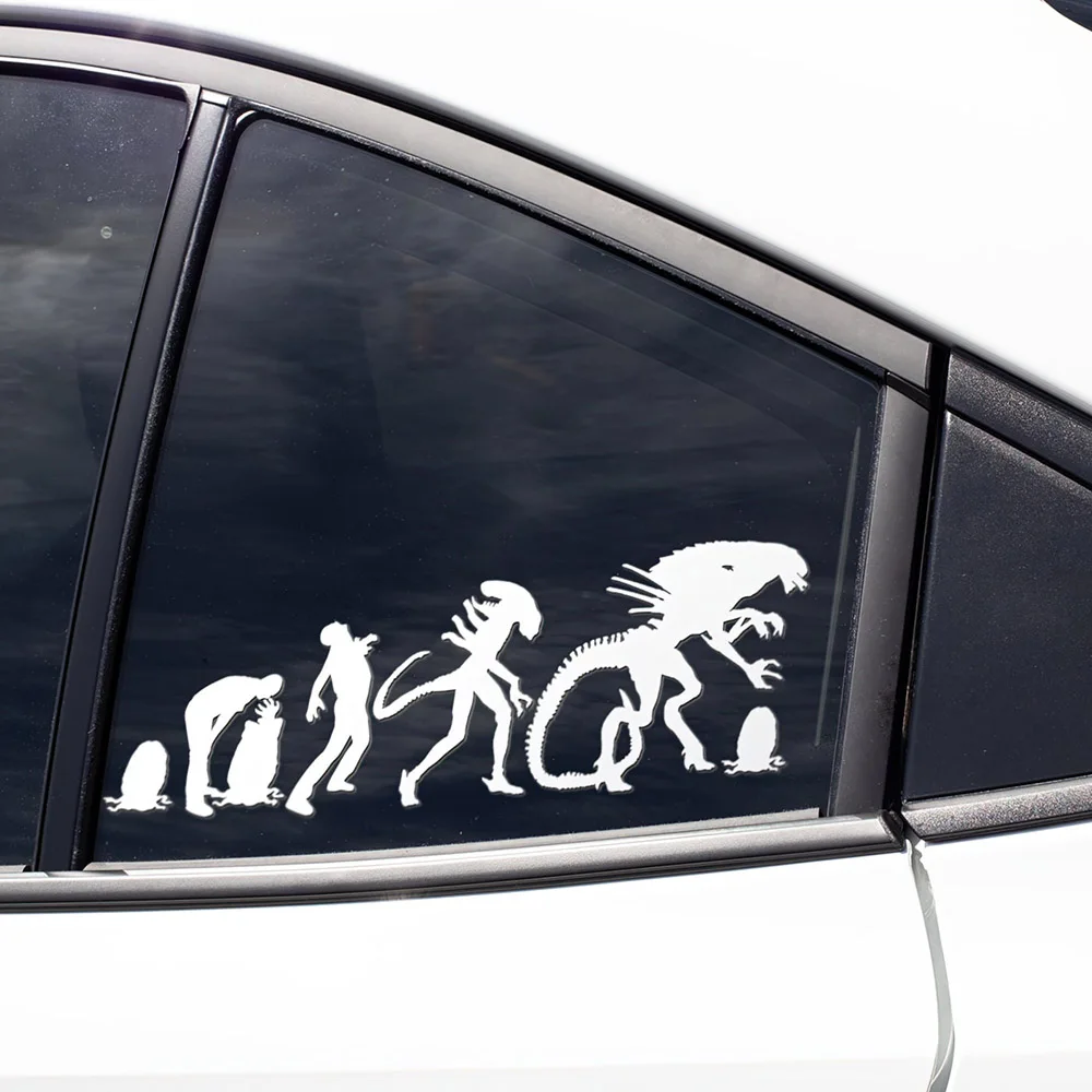 Alien Xenomorph Car Sticker HR Giger Egg to Alien Queen Evolution Vinyl Decal Alien Movie Sticker