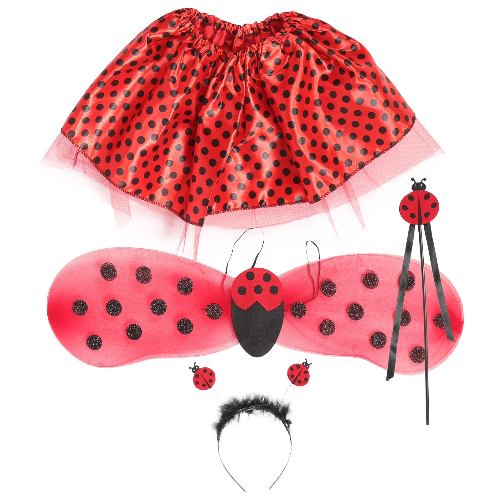 

1 set 1 Set Costume For Girl Fairy Wand Tutu Skirt Skin-Friendly Flexible Party Cosplay Dress-Up Outfit Fairy Costume Set