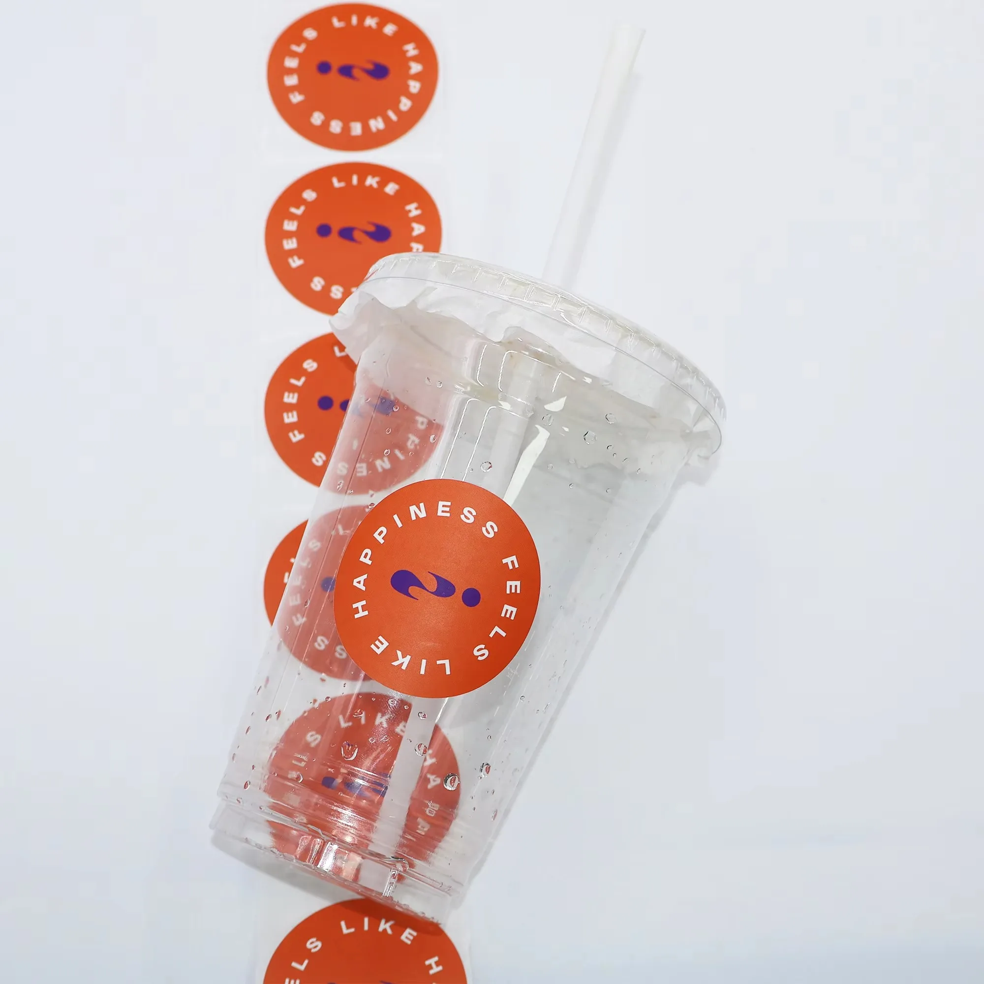 ملصقات شعار مستديرة مخصصة | لاصق فينيل مقاوم للماء | لفة ملصق ختم العلامة التجارية #2