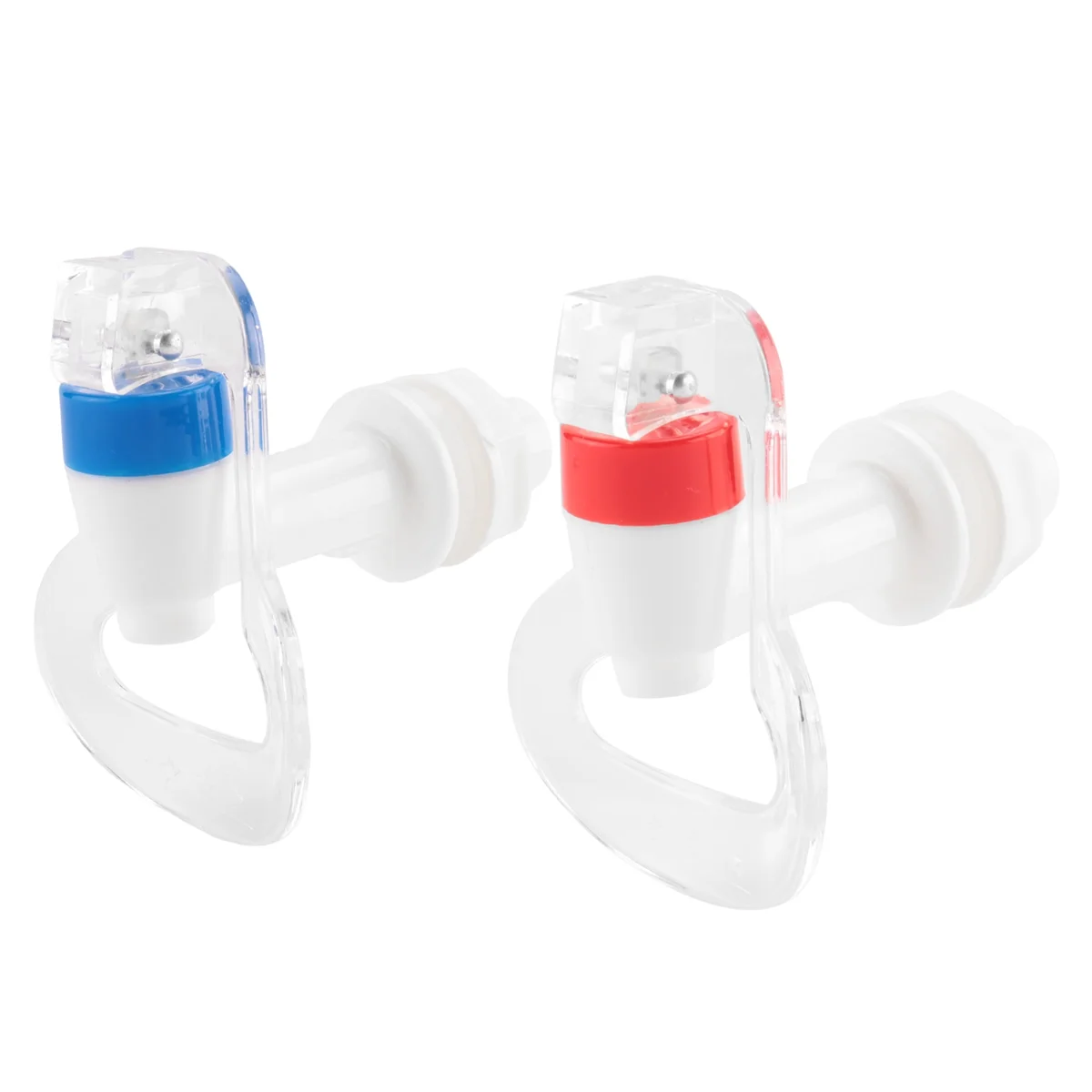 

Water Dispenser Replacement Push Faucet - Cold and Hot Water Spigot Blue and Red Pack