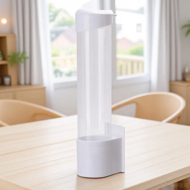 

Plastic Wall Cup Dispenser for Disposable Paper Cups One At A Time Dispensing Keeps Cups Clean and Organized for Office Home