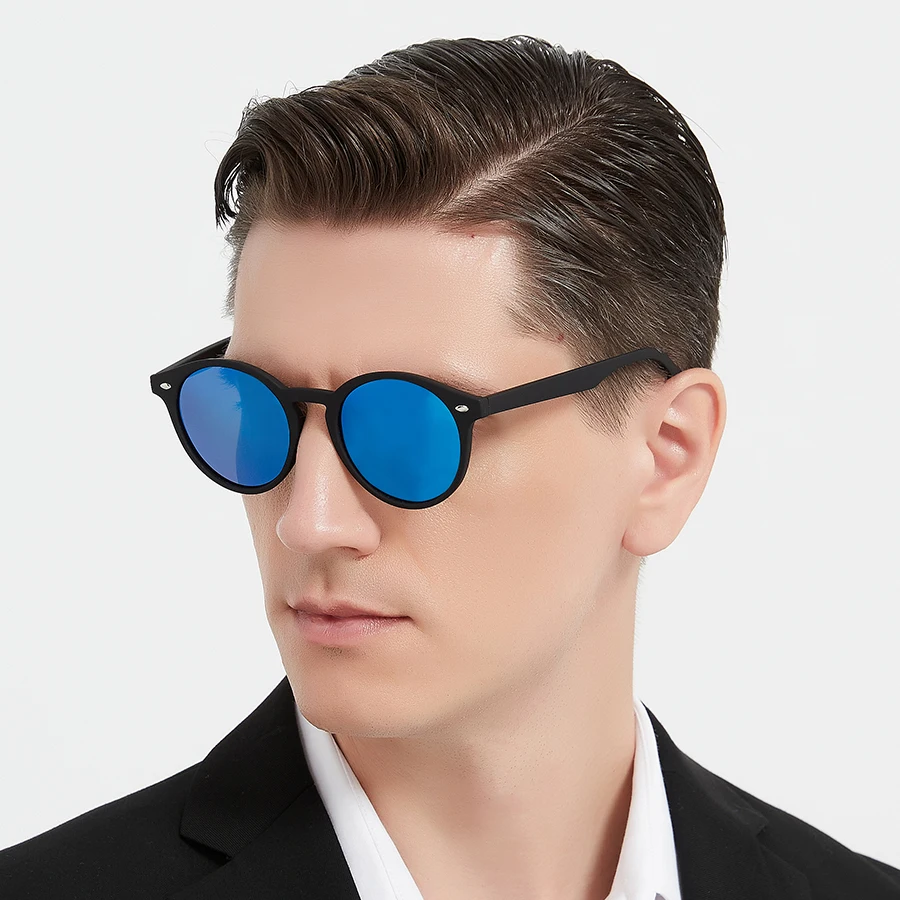 16PCS Fashion Classic Rotundity UV400 Sunglasses Men Women Driving Colorful Trendy Lightweight Outdoor Goggles