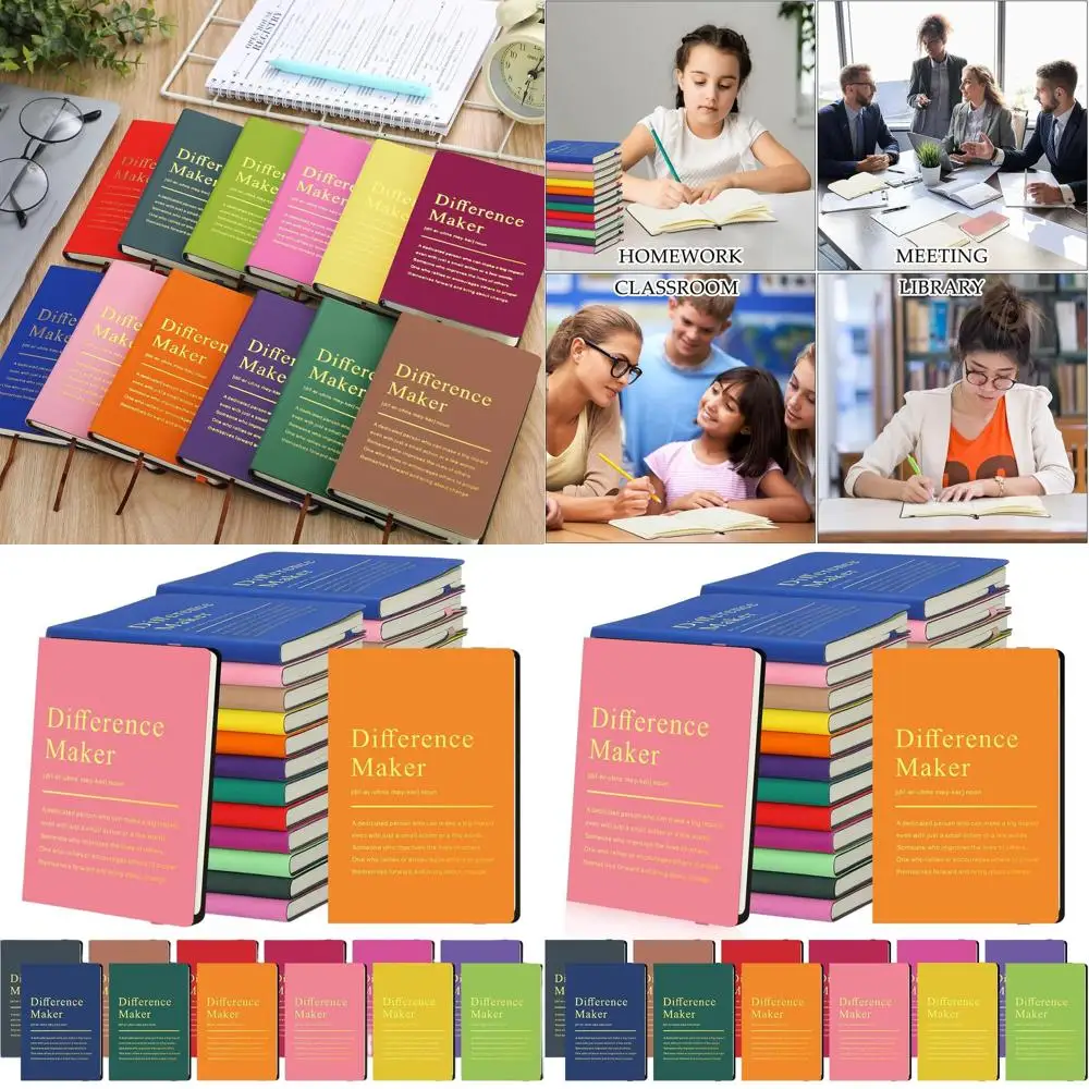 대량 A6 가죽 저널 - 여성, 팀 및 직원 감사 선물용 영감 노트 36개 세트