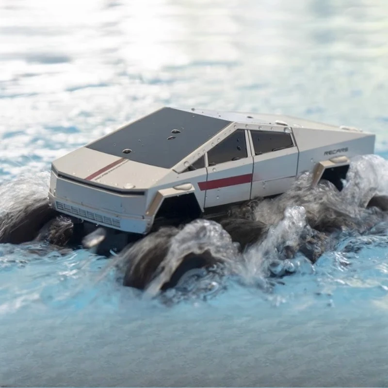 

Amphibious Tesla remote control car boys children's toys electric pickup off-road climbing car 2025 new