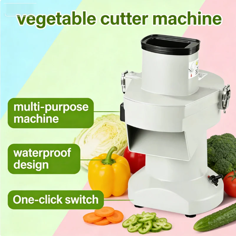 Electric Fruit and Vegetable Slicing Machine Stainless Steel Household Potato Slicer Radish Lotus Root and Vegetable Cutter