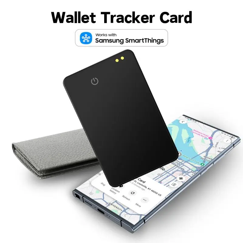 Bluetooth-кошелек-трекер для Samsung Galaxy Smart Tag GPS-локатор Поиск предметов работает с Samsung SmartThings