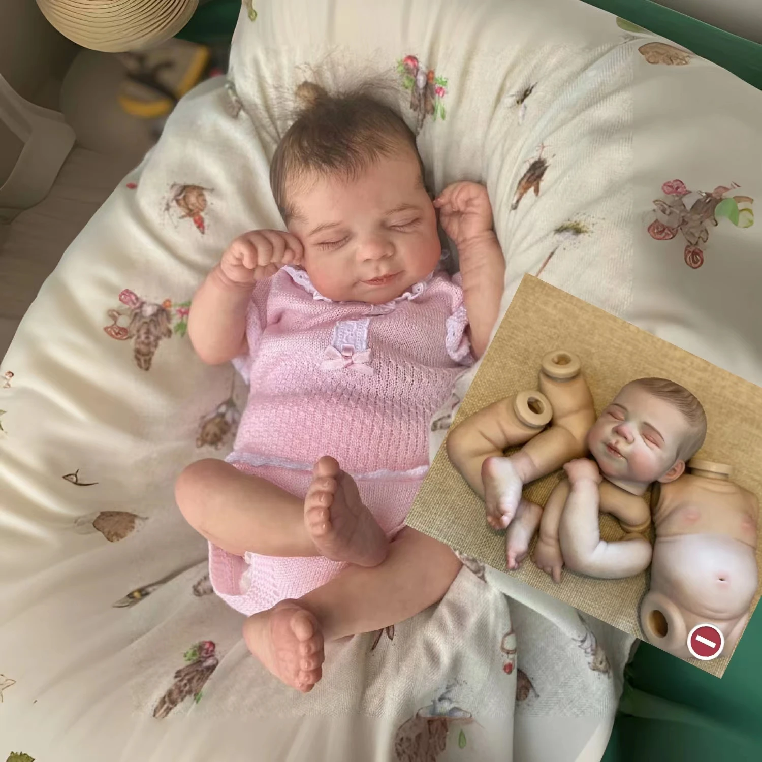 

18-20 дюймов Pascale, силиконовая виниловая кукла для всего тела Bebe Reborn Girl с окрашенными волосами, мягкая на ощупь, реалистичная настоящая кукла ручной работы
