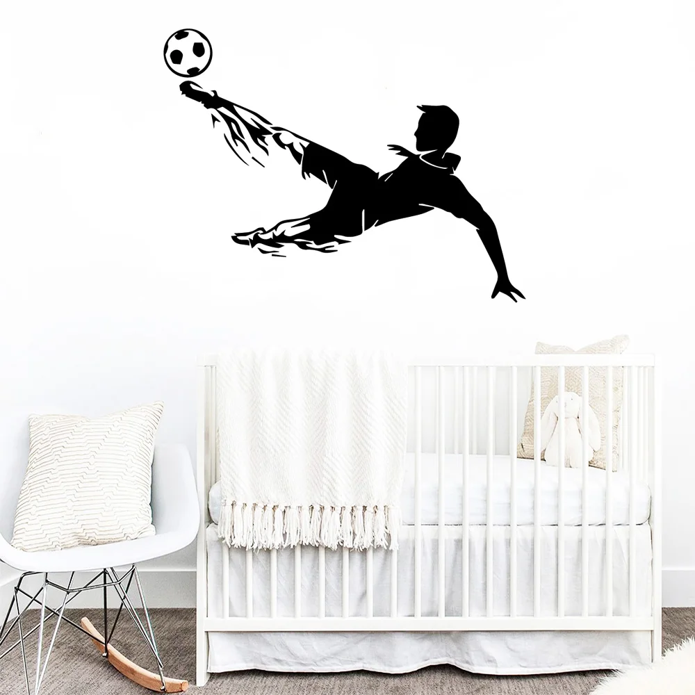 1PC Creative Soccer Decal Removable Vinyl Mural Poster The best Christmas gifts Sticker Mural