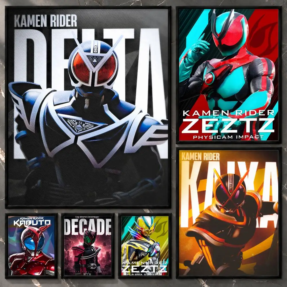 Narrative-Streaming-Atmospheric-Collector-Television Kamen Rider Poster Aesthetic Unframed Wall Prints for Bedroom & Living Room