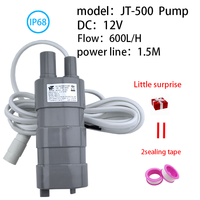 IP68 dc 12v High Lift water pump Brushless Submersible Solar  Car Washing Aquarium GardenSprinklers Three wire Micro  Pump