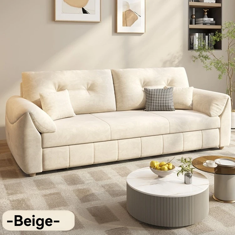 

Modern high-quality convertible fabric pull-out sofa bed with storage space, suitable for living room, bedroom, bathroom, hotel