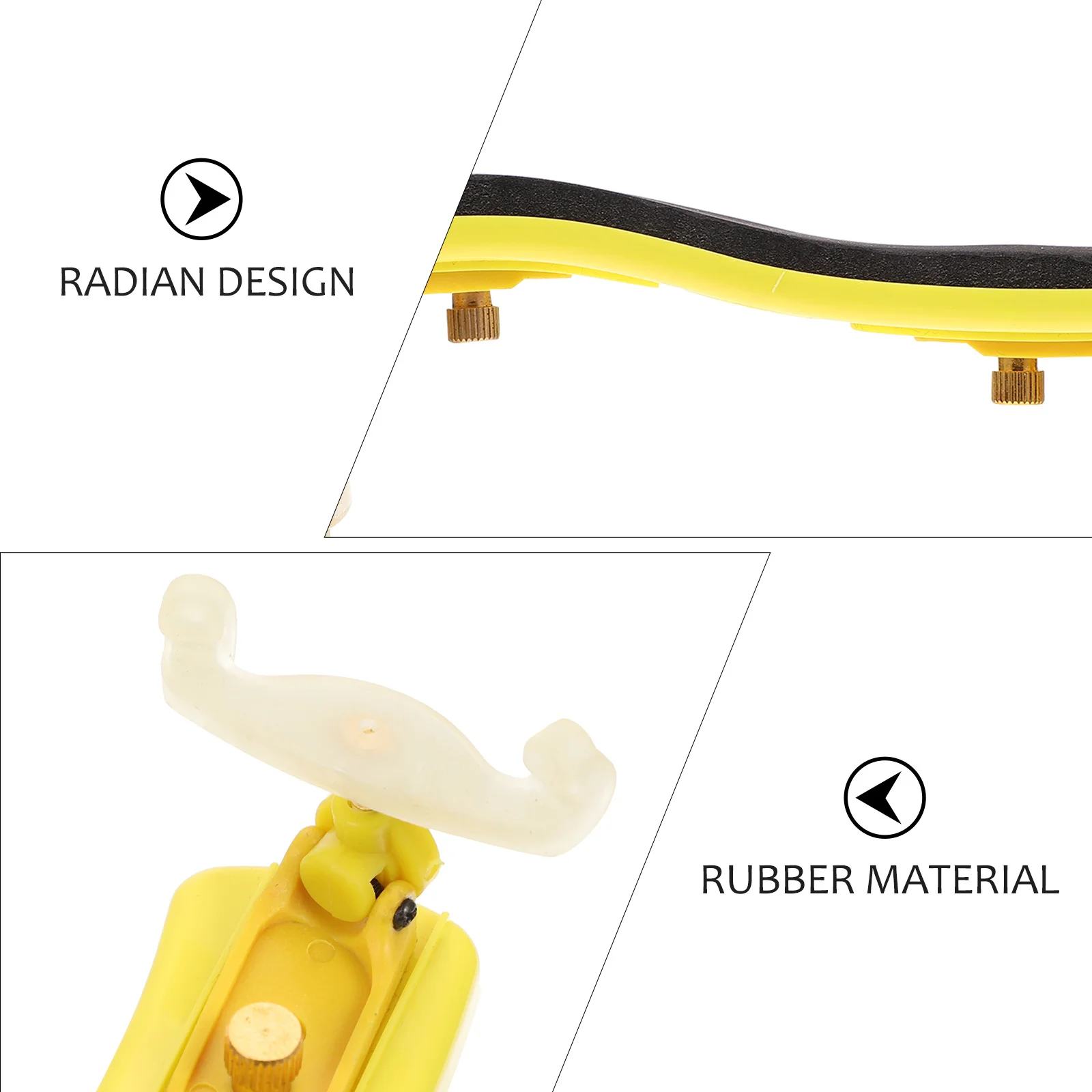 1 stuks rubberen viool schouderbescherming duurzaam fijn materiaal mooie kleur gemakkelijk te gebruiken rubberen viool schouderbescherming