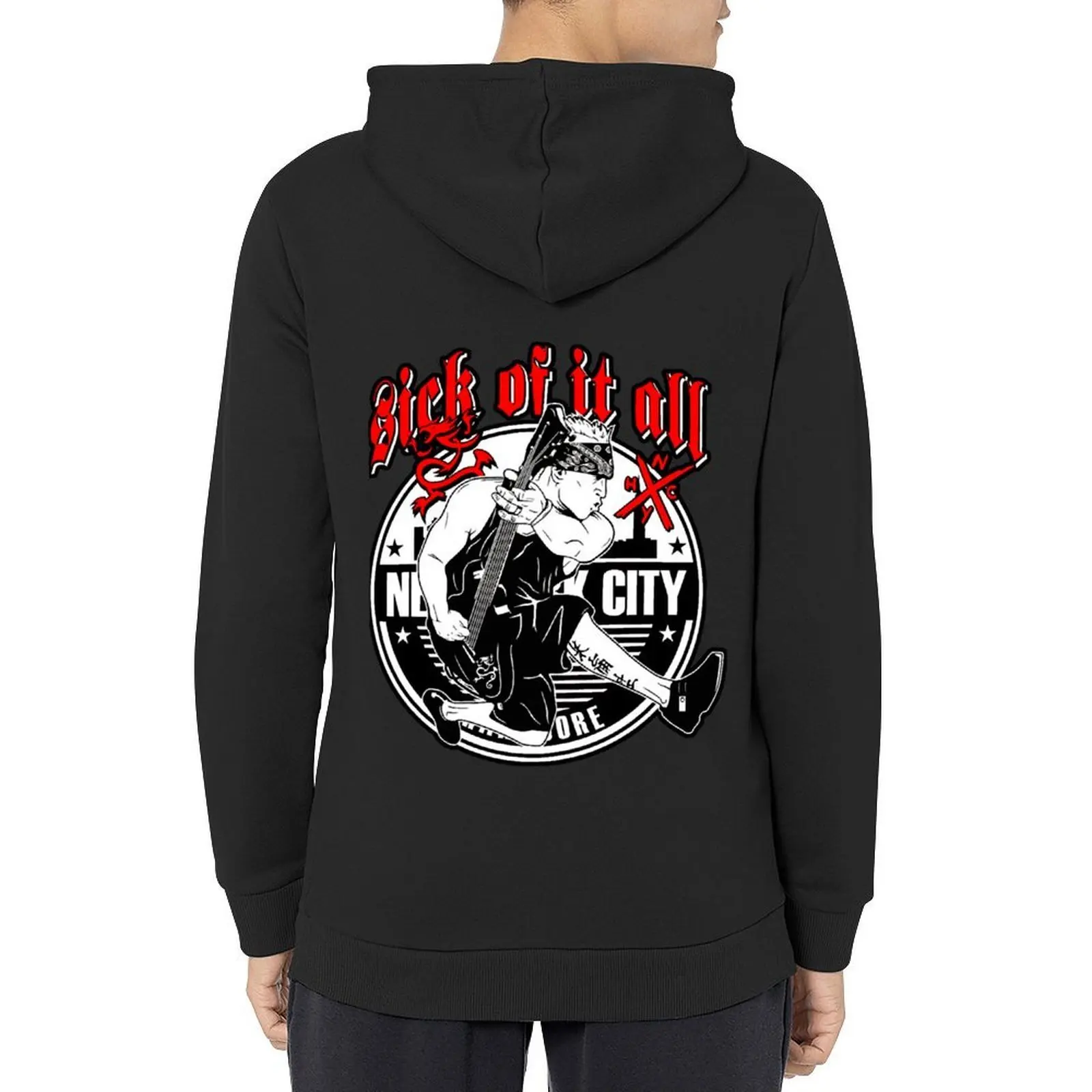 

New 03 Sick of It All logo Hoodie clothes for men men clothes autumn korean autumn clothes hoodie man