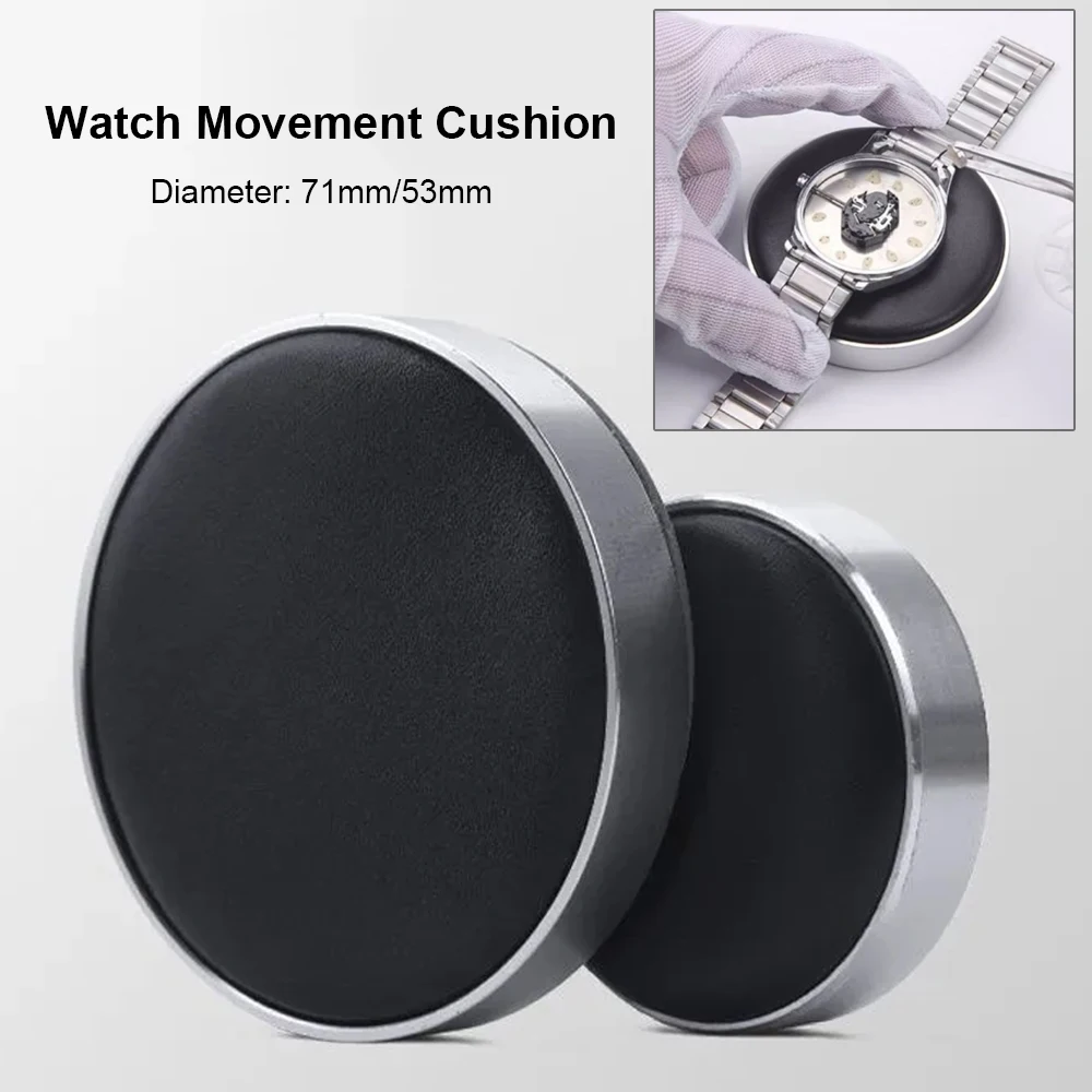 Watch Movement Casing Cushion Holder 53mm 71mm Professional Watchmaker Repair Tool For Watch Glass Battery Change Pad Holder