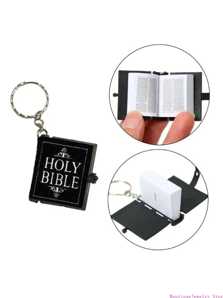 E1PE Creative Flannelet Keyring Shapes Keychain Small Books Pendant Rings Accessory for Fashion Lovers