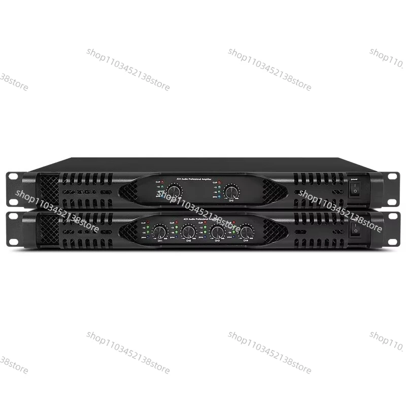1U 4 * 1300 Watt Digital Amplifier 4 Channel KTV Club Party Stereo System Class D Audio Power Amplifier