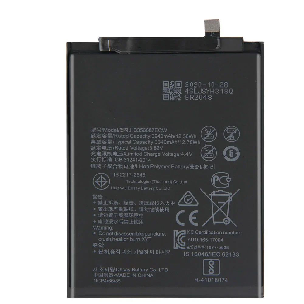 New Replacement Battery HB356687ECW For Huawei P30 Lite Nova 2 Plus 2S 2i 4e Mate 10 Lite G10 Honor 9i7X Mate SE 9 Lite 3i 9i